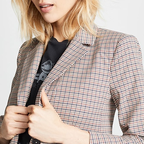 NEW FRAME Plaid Blazer - Picture 6 of 6